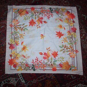 Maison d" Hermine Autumn Leaves Cotton Replacement Napkin Centerpiece 19 x 20 in
